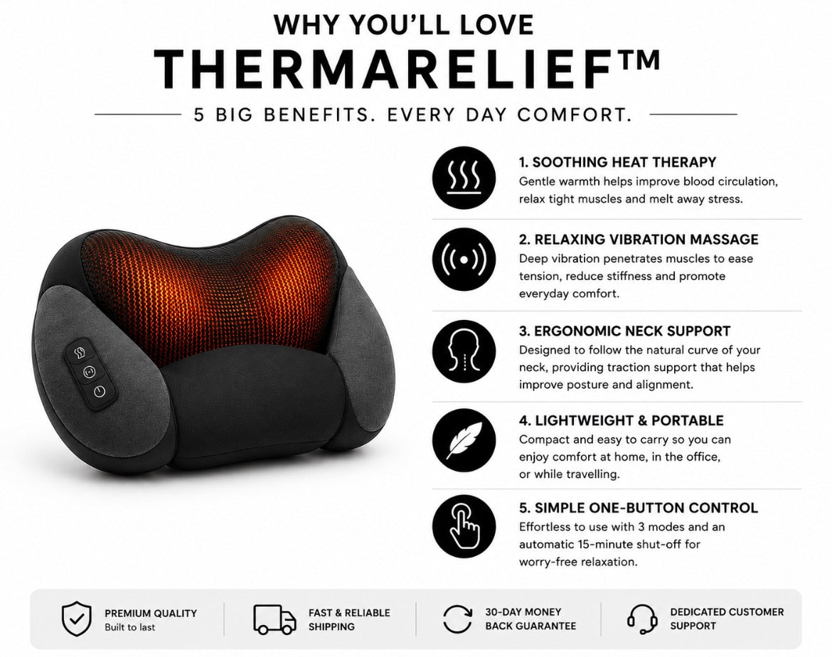 Valevor Therma-relief 3-in-1 neck therapy pillow