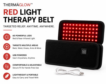 Therma-Glow Red Light Therapy Belt