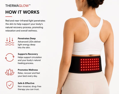 Therma-Glow Red Light Therapy Belt